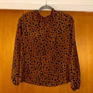 Brown and black cheetah print